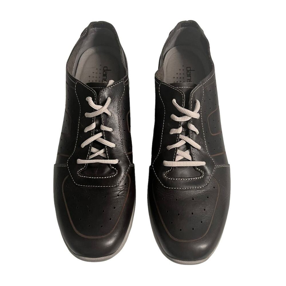 Dansko Wesley Lace Up Black Leather Men's Comfort Sneaker Men's Size 12 - Picture 8 of 12